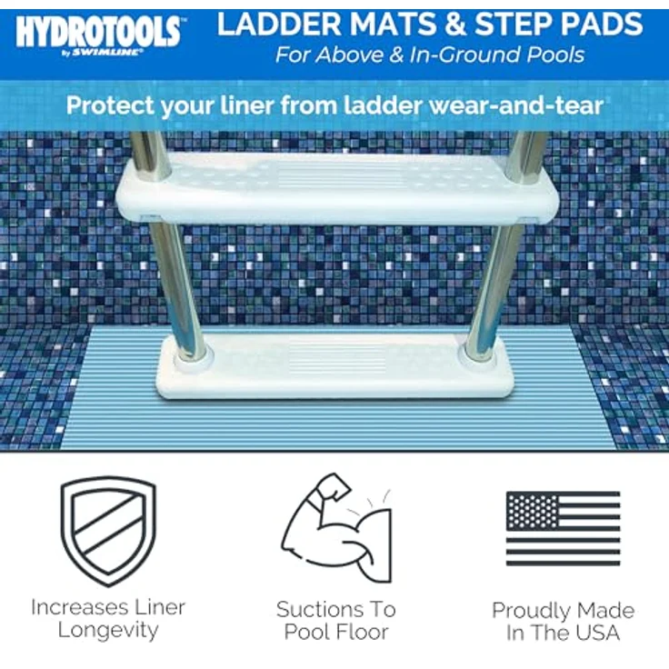 Swimline Hydro Tools Schutz Pool Leiter Matte und Pool Schritt Pad – Bild 2