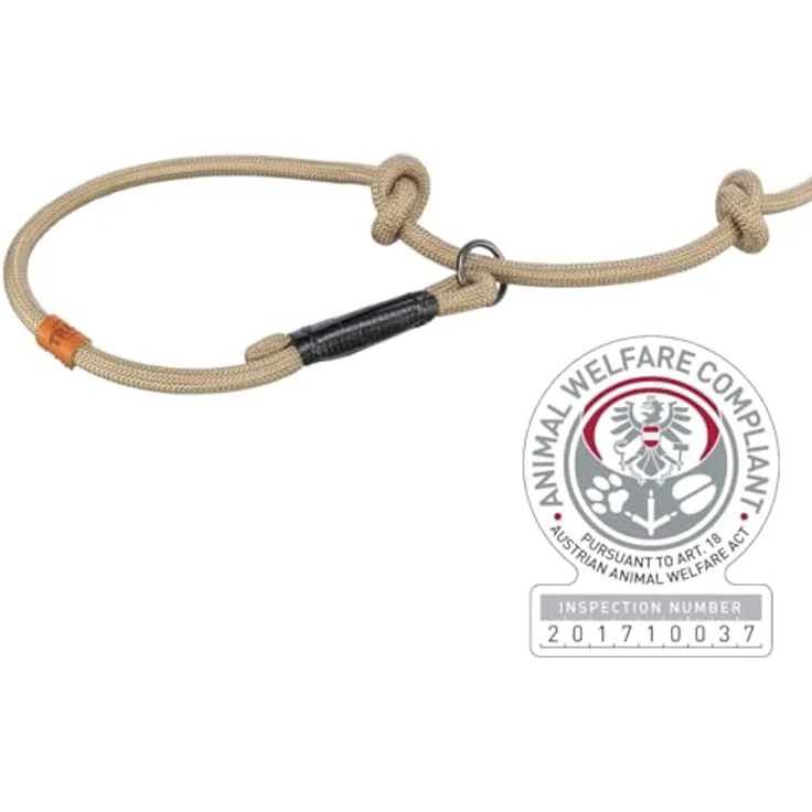 TRIXIE Hundeleine BE Nordic Retrieverleine S–M, 1,70 m Stuffenlos verstellbar in Sand/schwarz - Hundeleine mit Zugstopp ideal als Trainingsleine - für kleine bis mittelgroße Hunde - 17244 – Bild 2