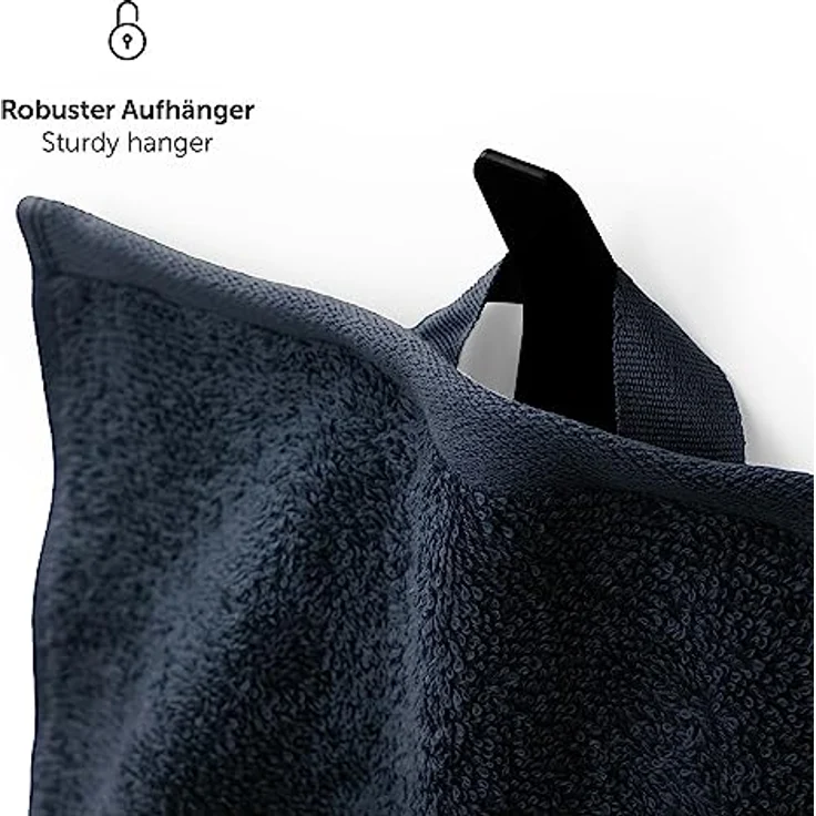 Blumtal Saunatuch 80x200 cm, Dunkelblau, Oeko-Tex® Standard 100, 100% Baumwolle, Pflegeleicht, Ideal für Wellness und Freizeit – Bild 8