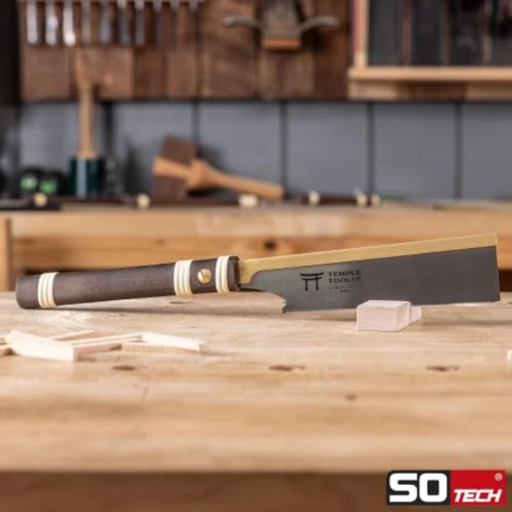 SO-TECH® Dozuki Ultra Fine Cut Zugsäge D-180-C, Ersatzsägeblatt aus SK85 Kohlenstoffstahl, Klingenlänge 180 mm, 30 TPI für präzise Querschnitte – Bild 2