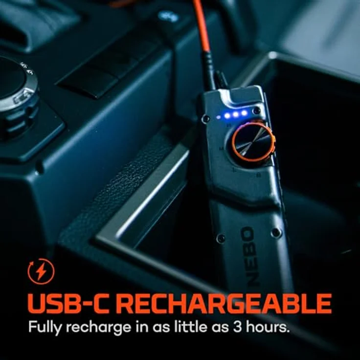Nebo EDGE 2K, Taktische Taschenlampe mit 2000 Lumen und USB-C, 13.50 cm – Bild 9
