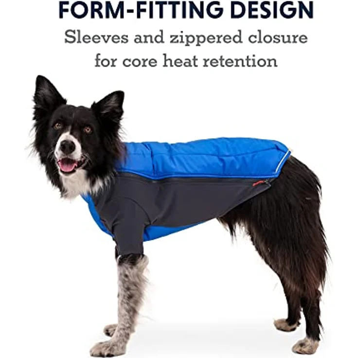 RUFFWEAR Powder Hound Isolierte Hundejacke, Wetter- und wasserabweisend, kaltes Wetter, Hundemantel mit Fleecefutter, Premium Wintermantel Schneeanzug für Hunde, Blue Pool – X-Small – Bild 3