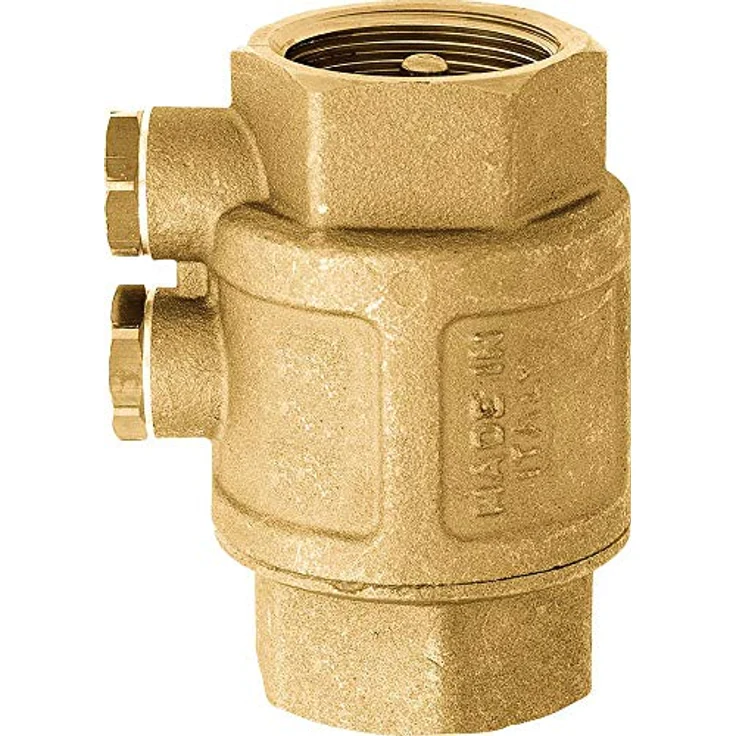 Geka 5796SB Zwischenventile 2x IG G 1 1/4 Zoll Entleerungsschrauben aus Messing, Gold, 18 x 8 x 13 cm Bewässerungszubehör – Bild 2