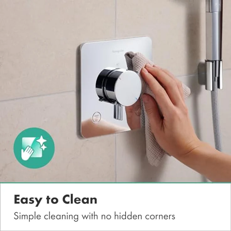 hansgrohe Ecostat Comfort Q, Duschthermostat Unterputz mit Sicherheitssperre (SafetyStop) bei 40° C, Mischbatterie für 2 Verbraucher, Chrom, 33713000 – Bild 3