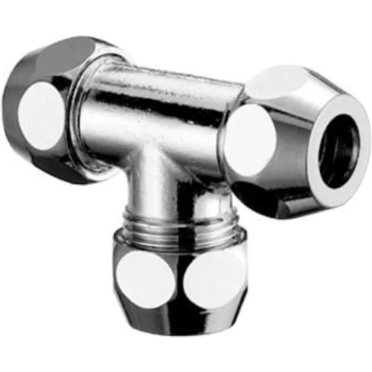 OTTO Spültischarmatur mit Schell T-Verschraubung 064540699, chrom, 3/8 x 3/8 x 3/8 x 8mm
