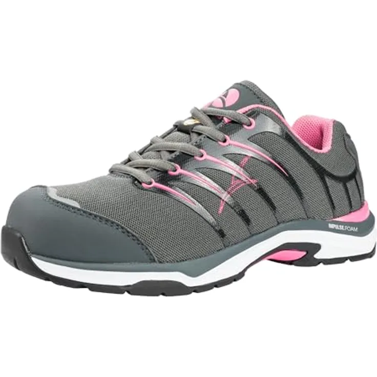 Albatros TWIST PINK WNS LOW Sicherheitsschuh, Damen, strapazierfähiges Textilgewebe, HRO-Gummilaufsohle, rutschfest, flexibles Design