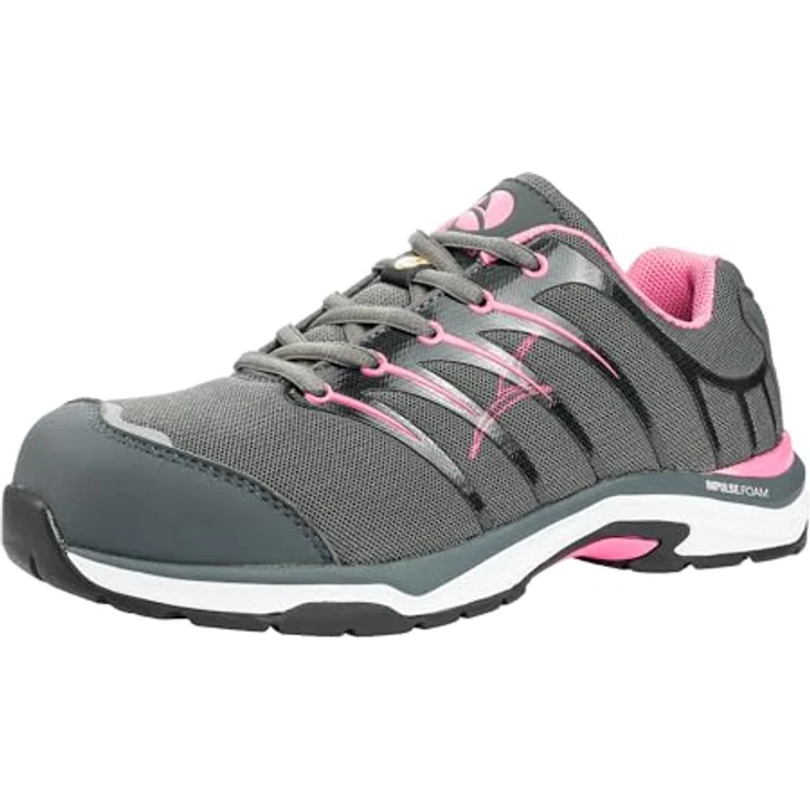 Albatros TWIST PINK WNS LOW Sicherheitsschuh, Damen, strapazierfähiges Textilgewebe, HRO-Gummilaufsohle, rutschfest, flexibles Design – Bild 1
