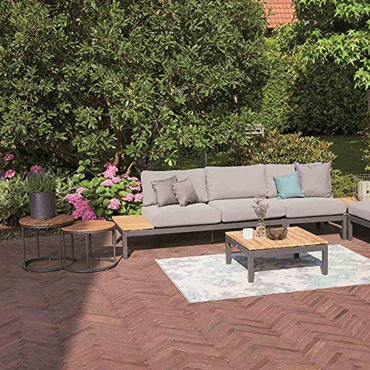 Siena Garden Pflanzgefäß Lens graphit Kunststoff 25 cm – Bild 5