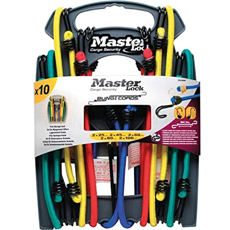  Master Lock Gummispannseil 10 Stück Plastikgestell 3043EURDAT – Bild 2