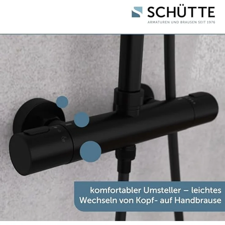 Schütte Brausegarnitur AQUADUCT, Höhe 120 cm, Antikalk, wassersparend - Preisvergleich – Bild 3