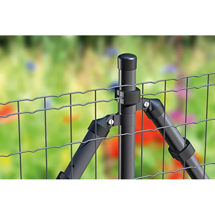 Alberts 604905 Schweißgitter Fix-Clip Pro®, anthrazit-metallic, Höhe 153 cm, Länge 25 m, Maschenweite 50 x 100 mm, Stahl verzinkt – Bild 4