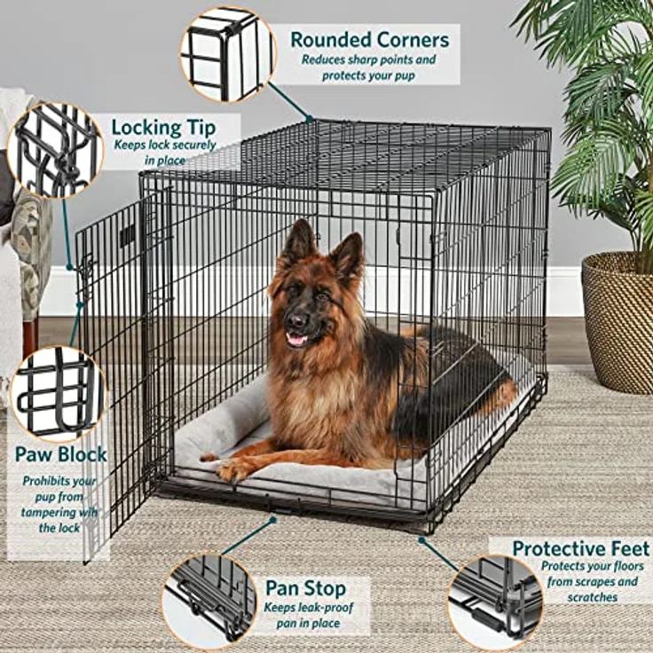 MidWest Homes for Pets Life Stages LS-1648 Faltbare Hundebox mit Einer Tür, für XL (41,3-50 kg) – Bild 3