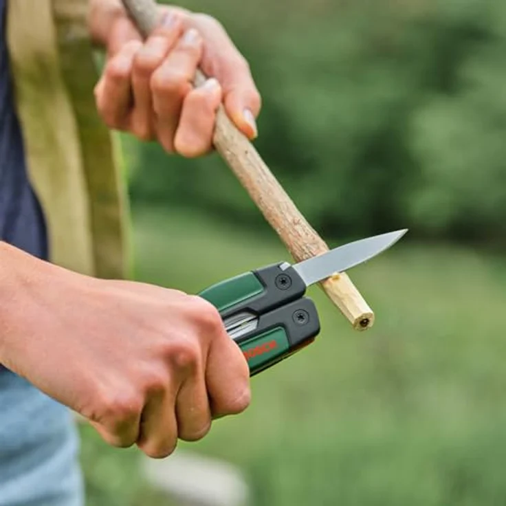 Bosch 16-in-1 Multi-Tool, Multifunktionswerkzeug aus Edelstahl mit Softgrip, verriegelbarer Zange, Schraubendrehern, Messern und Säge für Heimwerken und Camping – Bild 5