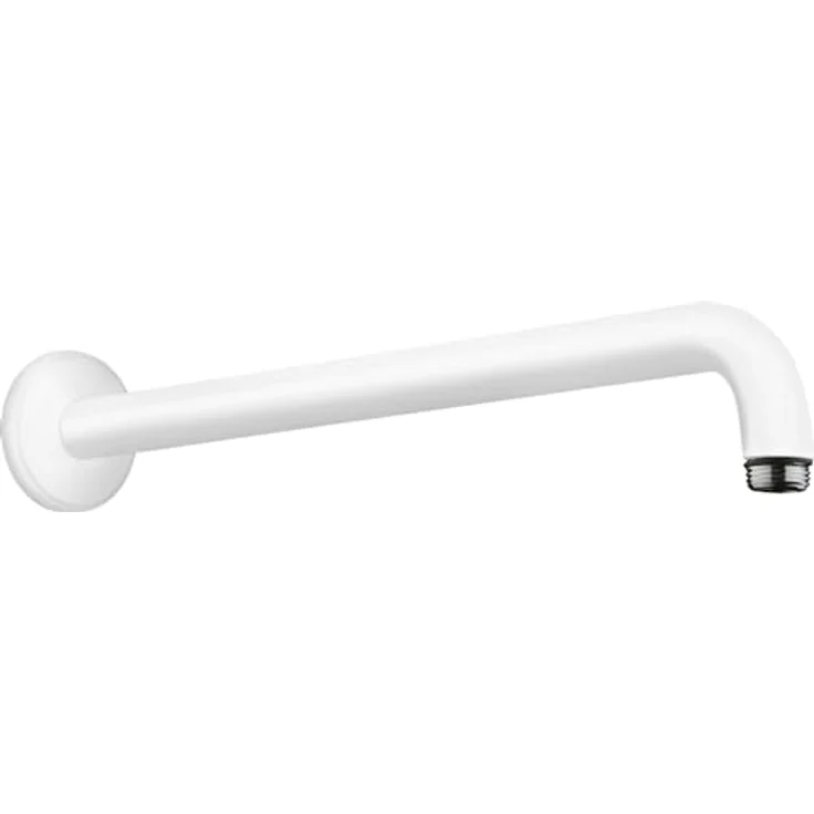 hansgrohe Brausearm 389mm, Mattweiß - Premium-Qualität, elegante Oberfläche – Bild 1