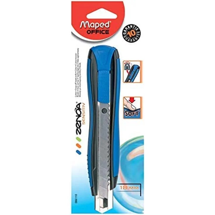 Maped Cutter Zenoa Sensitiv, Klinge: 18 mm, blau – Bild 5