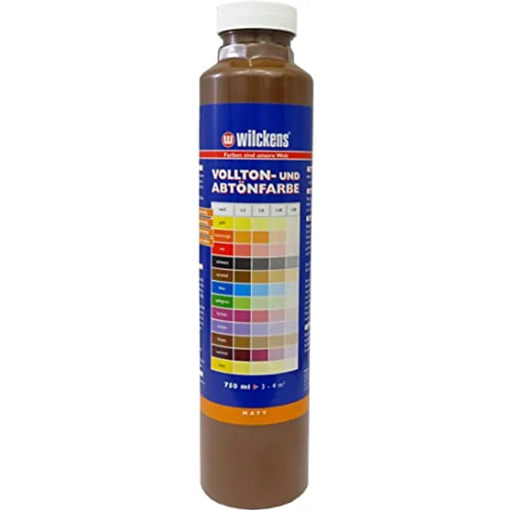 Wilckens Farben Vollton- und Abtönfarbe matt 750 ml, wetterbeständig und scheuerfest für Innen- und Außenbereiche – Bild 1
