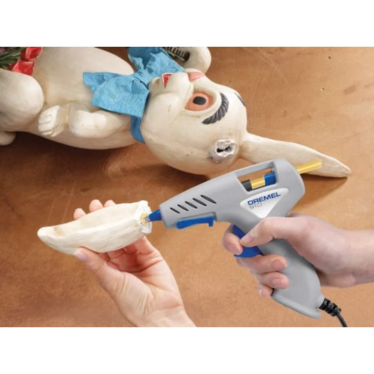 Dremel 910 Heißklebepistole, 100-240V, Klebepistole Set mit 3 Klebestifte zum Dekorieren und Basteln – Bild 6