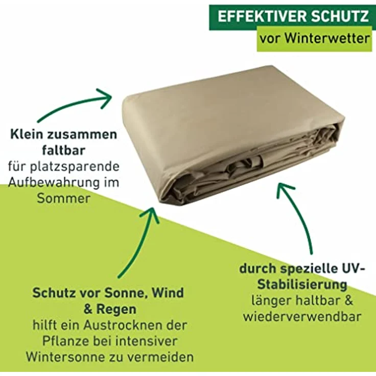 Wintervlies für Pflanzen XXL, Frostschutzhülle 390x350 cm – Bild 4