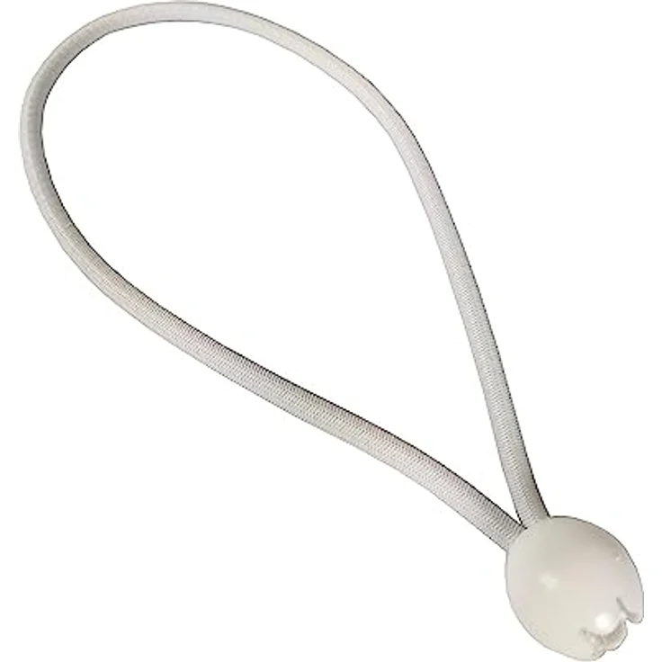 Dreamprint 25x Spanngummi mit Kugel 250 mm Weiß Planenspanner, Expanderschlingen, Planenhalter, Planengummi, Gummispanner, Zeltgummi, Expander für Zelte, Planen, Pavillons – Bild 1