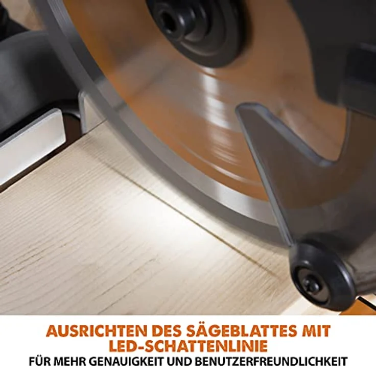 Evolution R185SMS-Li Akku-Gleitgehrungssäge mit Mehrzweck-Schneide, 45° Fasen-, 50° Gehrungsschnitte, 850 W – 185 mm TCT-Sägeblatt im Lieferumfang enthalten, 3 Jahre Garantie – Bild 5