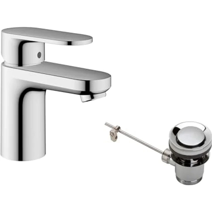 hansgrohe Vernis Blend Spültischarmatur, EcoSmart, Normalstrahl, schwenkbarer Strahlformer, Chrom – Bild 1