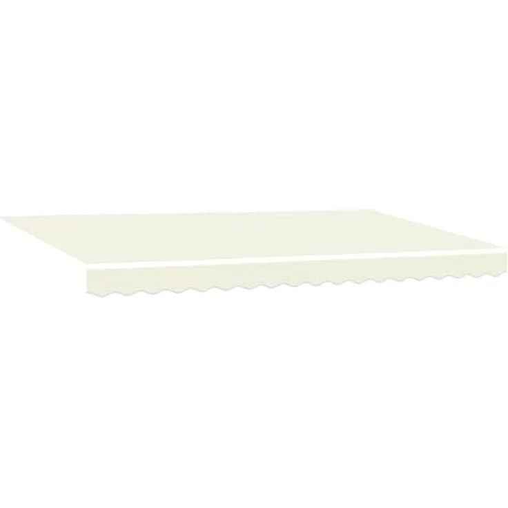 vidaXL Elektrische Markise 3,5 x 2 m, creme, UV-beständig, wandmontierbar, mit Fernbedienung, wasserabweisend, ideal für Garten und Terrasse – Bild 1