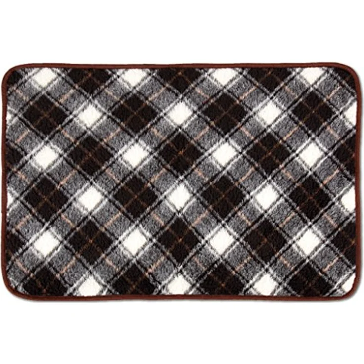 Bestlivings Dunkelbraun gemusterte Tierdecke Lammflor, 60x80 cm, weich und maschinenwaschbar – Bild 3
