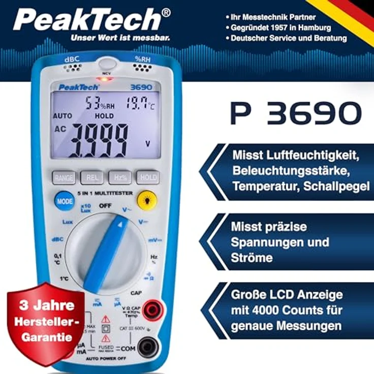 PeakTech P 3690 Digital-Multimeter , – Bild 3