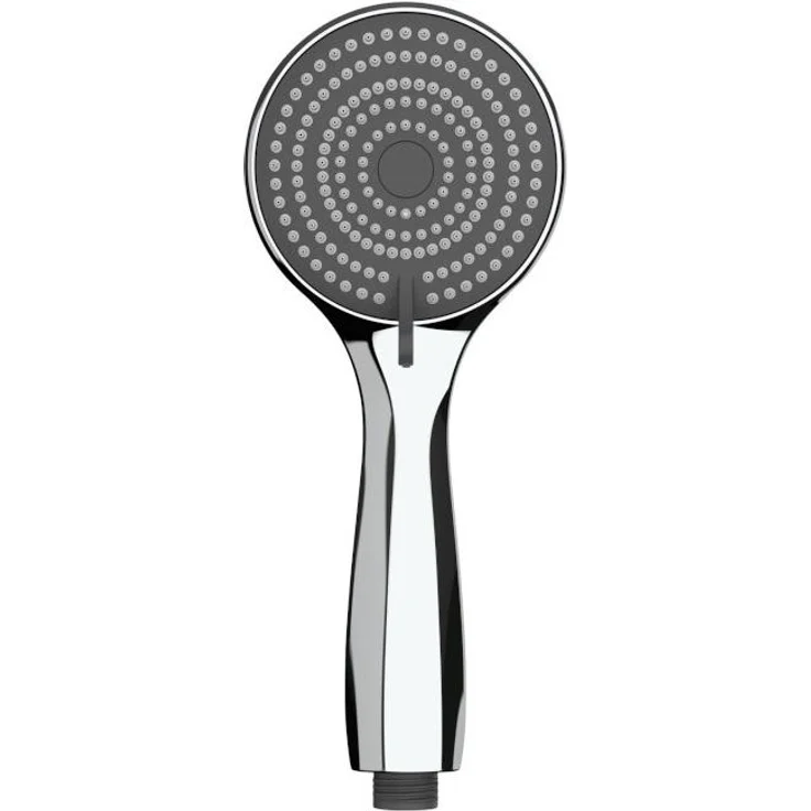 Wenko Duschbrause Watersaving (3 Strahlarten) - Handbrause mit 40% Wasserersparnis, Universalanschluss ½, ø 9.6 cm