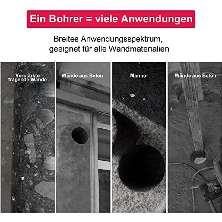 Melko Diamantbohrkrone für Kernbohrgerät 26mm für Mauerwerk, Granit, Stahlbeton, Naturstein und Beton – Bild 3