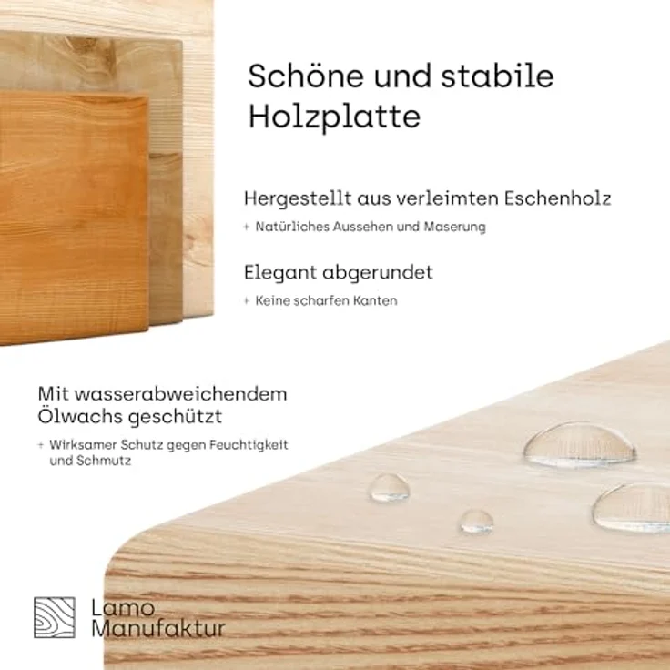 LAMO Manufaktur Blumenständer 30cm Pflanzenständer: Grauweiß (100% Echtholz Massiv, Farbe: Rustikal) – Bild 6