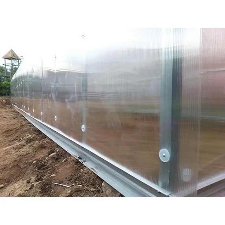 Klasika Gewächshaus KLASIKA STANDART 15 (2,5 x 6 m) mit Fundament, 4 mm Polycarbonat und dachluken mit automatischen Öffnern, geräumig – Bild 5