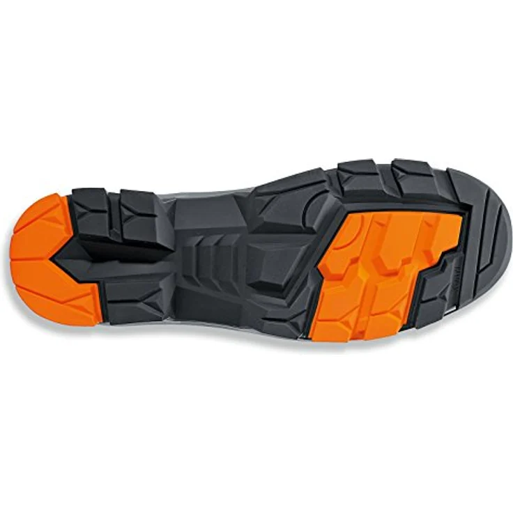 Uvex Sicherheits-Sandale 6500.2, metallfrei mit Zehenschutzkappe, ESD, schwarz/orange, Gr. 46, atmungsaktiv mit Klettverschluss – Bild 2