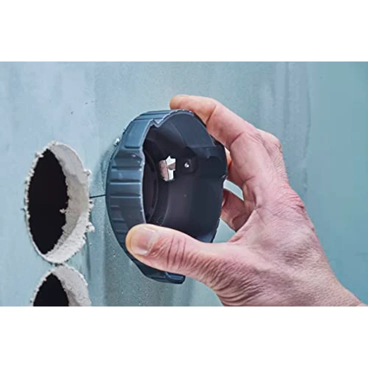 wolfcraft Lochrandsenker für Gipskarton, Ø 68 mm I 5892000 I Für die bündige Installation von Hohlwanddosen – Bild 5