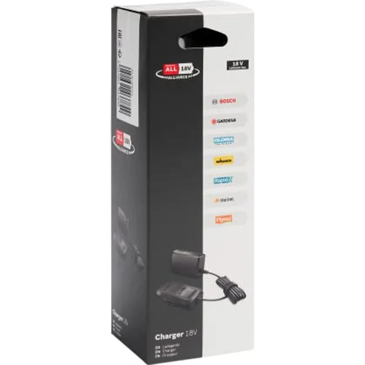 Rapid Akku Ladegerät 18V-20 Power For All, schnellladefähig für Bosch, Gardena, Gloria und Wagner, Anzeige Akku-Ladestand, kompakt und handlich – Bild 4