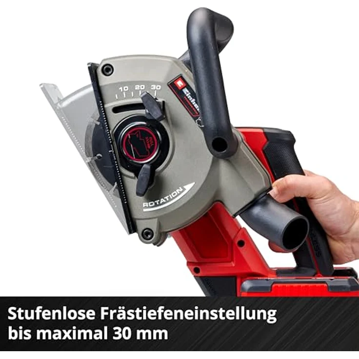 Einhell Mauernutfräse TP-MA 36/30 Li BL - Solo, 2 Diamant-Trennscheiben, Tragetasche, ohne Akku und Ladegerät – Bild 8