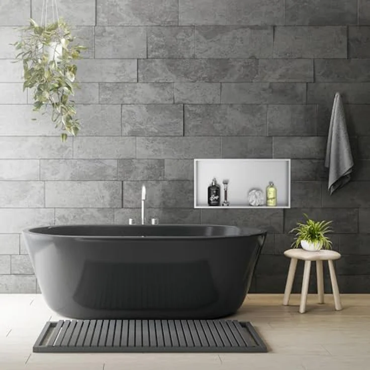 LuxeBath Duschwand Wandnische aus Edelstahl, Einbaulösung in Silber 60x30x10cm, optimierte Stauraumlösung mit 100% Dichtheit – Bild 8