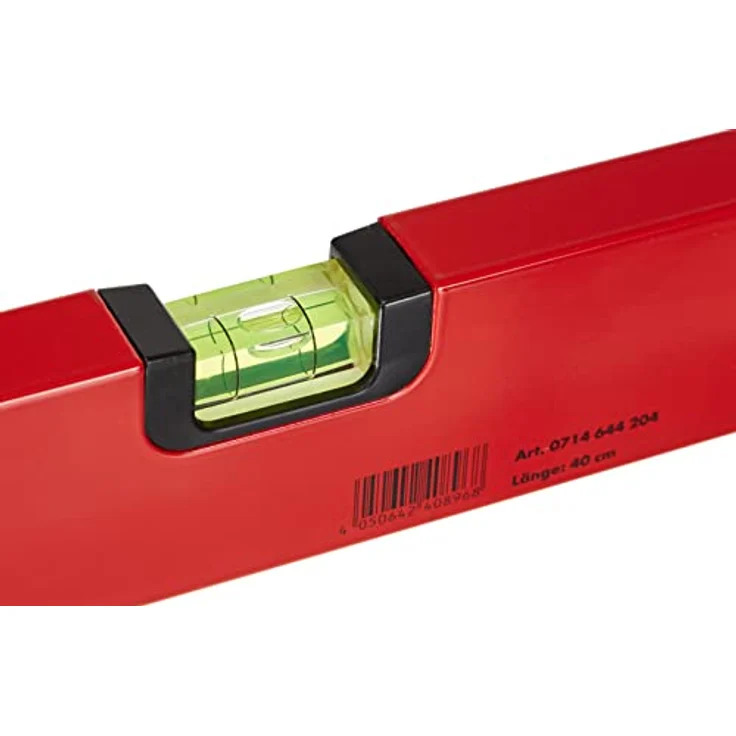 Würth 40cm Profi Wasserwaage Aluminium, verwindungsarmes Rechteckprofil mit glatten Seitenflächen, Meßgenauigkeit 0,5mm -m 0714644204 – Bild 4