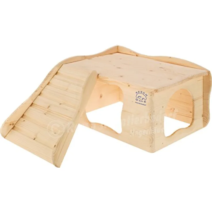 Resch Nr22 Wohlfühlhaus Großglockner naturbelassenes Massivholz aus Fichte/mit Treppe zur Liegeterasse, großen Eingängen und gerundeten Ecken