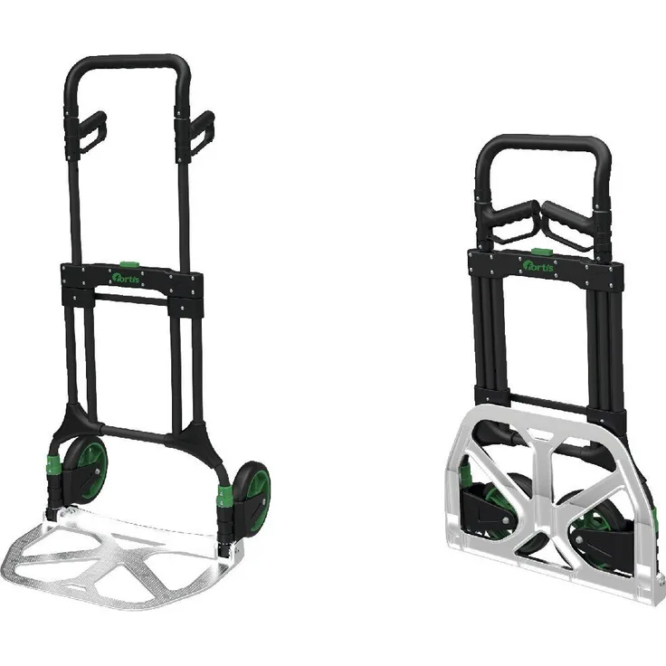 fortis Sackkarre 140 kg, klappbar, Grau