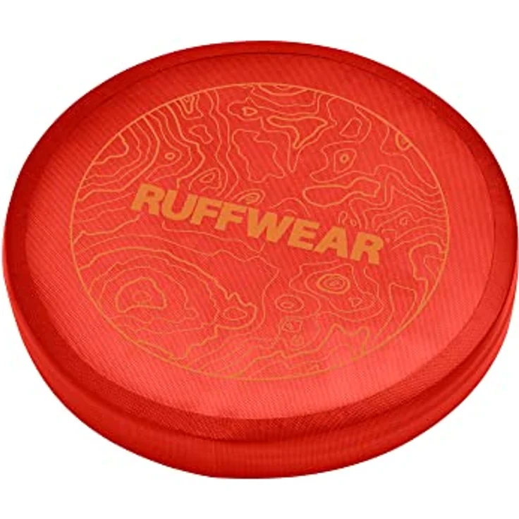 RUFFWEAR Camp Flyer Hundespielzeug, 2-in-1, flexibel und pannensicher, Wurfscheibe und Napf für Haustiere, Outdoor-Spiel, speziell für Hunde entwickelt, wasserdicht und sicher, Red Sumac – Bild 1