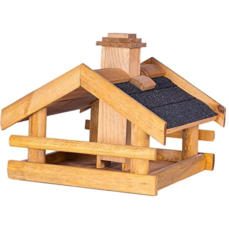 BooGardi Vogelhaus Holz · überdachte Futterstelle · 3 Farbvarianten · bereits vormontiert – Bild 2