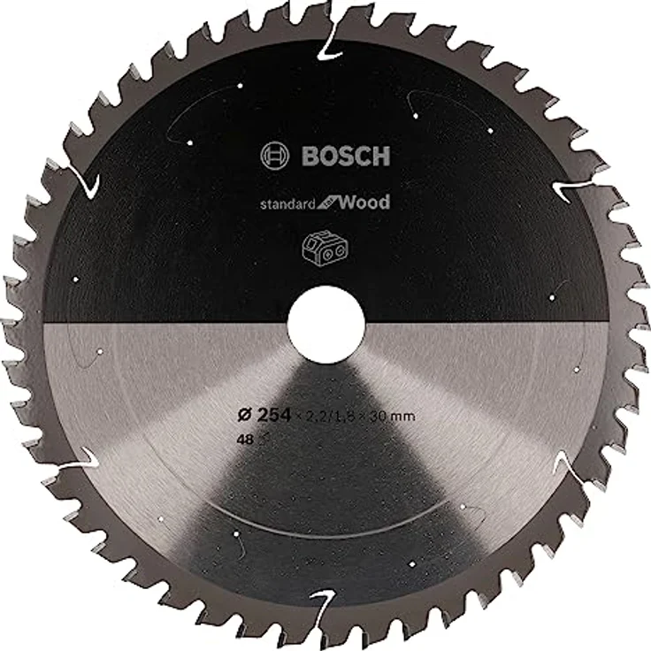 Bosch Professional 1x Kreissägeblatt Standard for Wood (für Holz, Sägeblatt Ø 254 x 30 mm, 48 Zähne, Zubehör Akku Kreissäge) – Bild 2