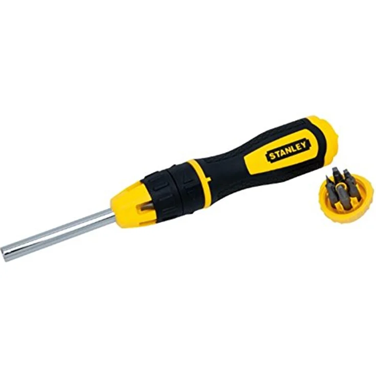 Stanley Multi-Bit Ratschenschraubendreher Set (20 teilig, SL-PH-TX-SQ-Steckschlüssel, mit Bithalter) STHT0-62574 – Bild 7