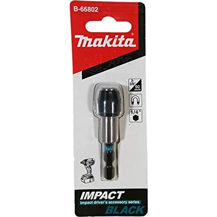 Makita B-66803 Impact Black Schnellwechselfutter, 60 mm, langlebig und robust, originale Makita-Qualität