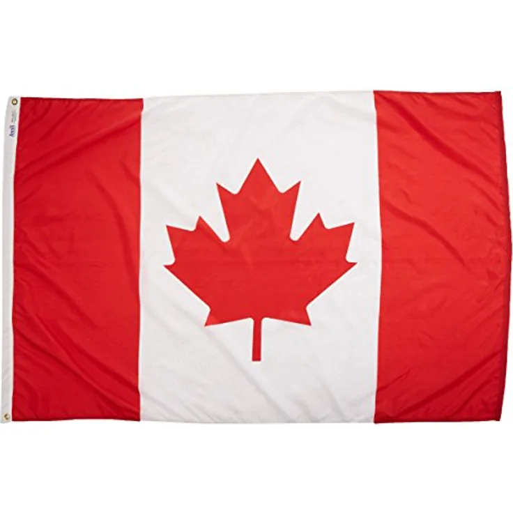 Annin Flagmakers Nylon-SolarGuard NYL-Glo Kanada-Flagge 4x6 ft. 100% in den USA nach Offiziellen United Nations Designspezifikationen hergestellt.