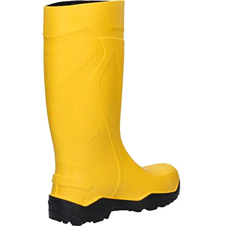 Uvex Safety PUROFORT-PUR-Stiefel C762241 S5, gelb, Größe 48, mit Stahlkappe, ölresistenter Sohle, antistatisch, kälteisolierend bis -20 °C – Bild 2