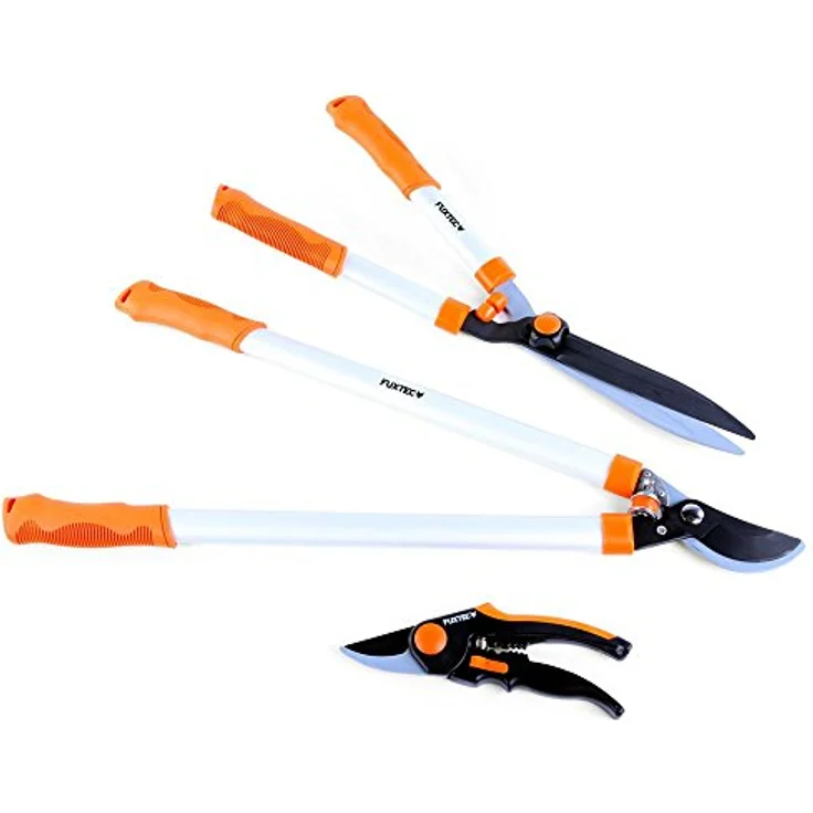 FUXTEC Gartenscheren Premium 3er Set mittelgroß – Bild 2