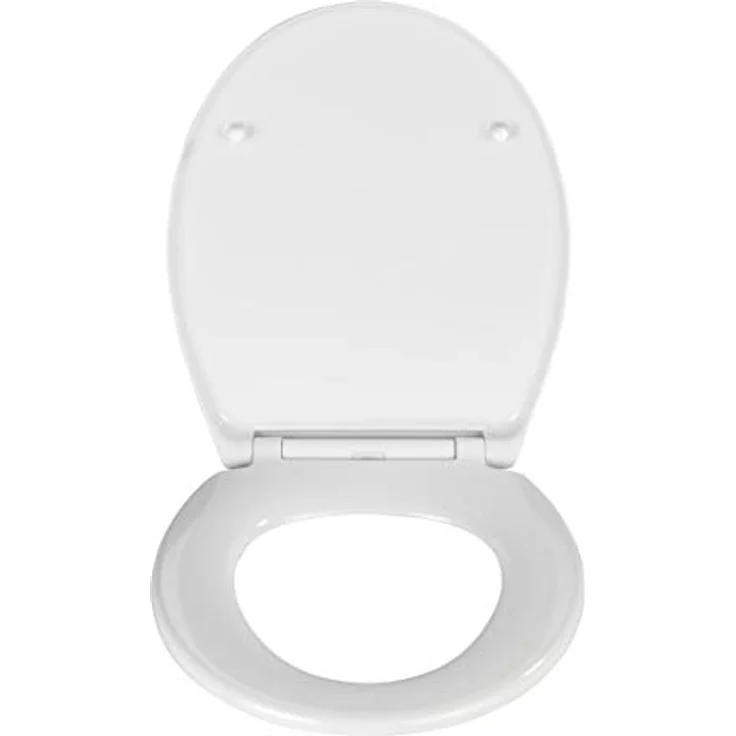 Wenko Premium WC-Sitz Samos, Ovaler Duroplast Toilettendeckel mit Absenkautomatik, Weiß – Bild 3