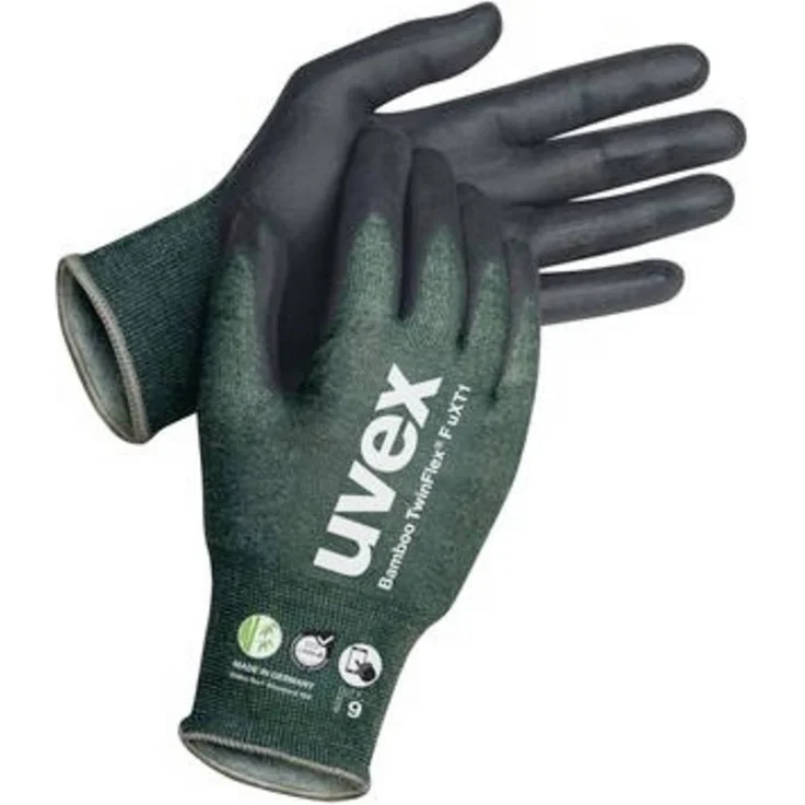 Uvex 6009507 60095, Schnittschutzhandschuh mit Level F, extrem hohe Flexibilität und Griffigkeit, 10 Paar